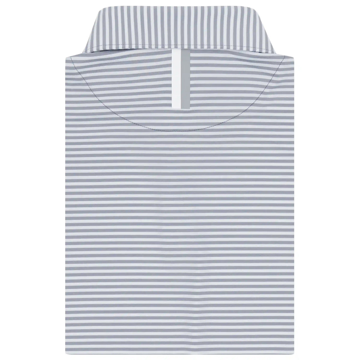 The Birdie Stripe | Performance Polo | The Birdie Stripe - Stainless Steel/White