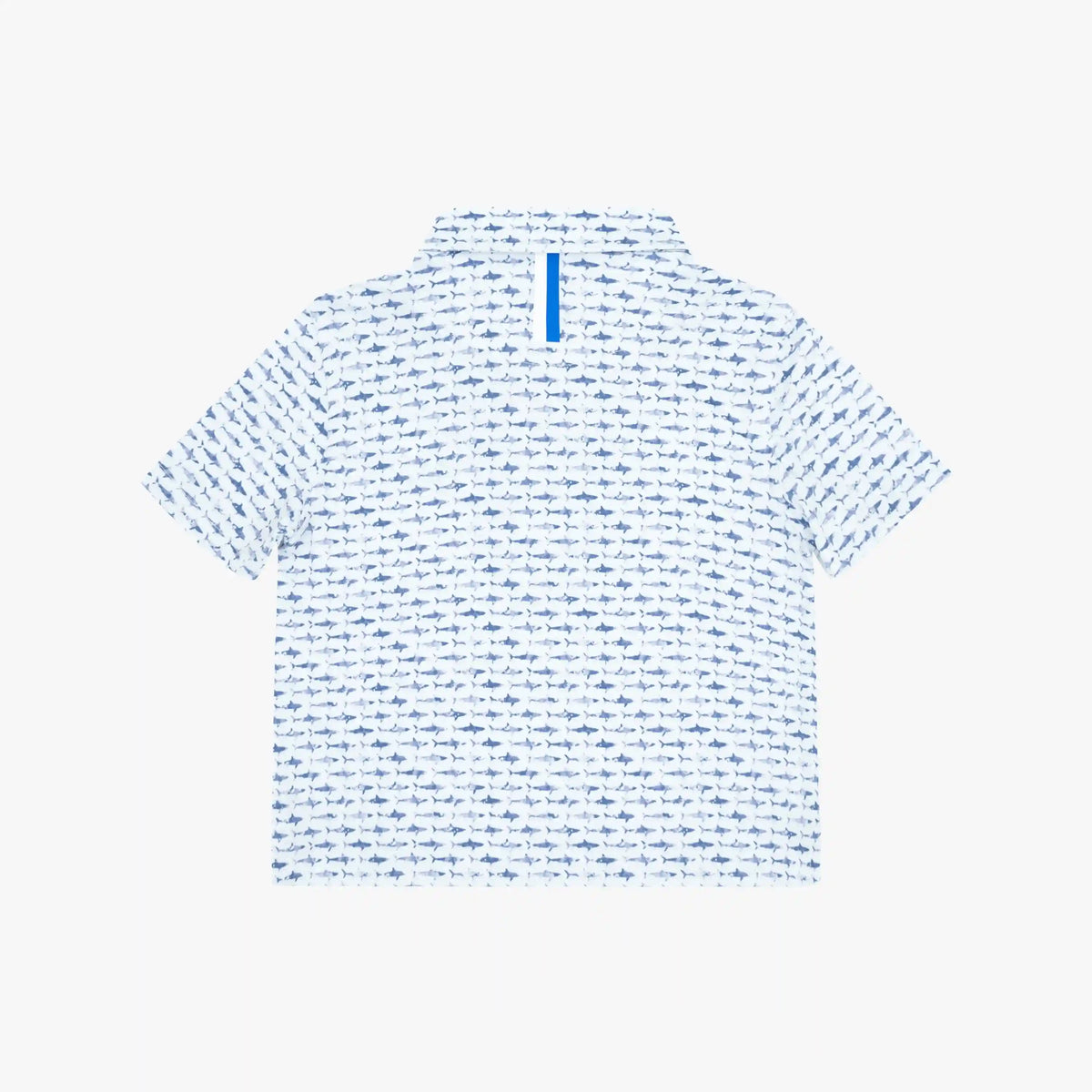 The Lil' Shark | Performance Polo | The Shark - White/Lavender Blue
