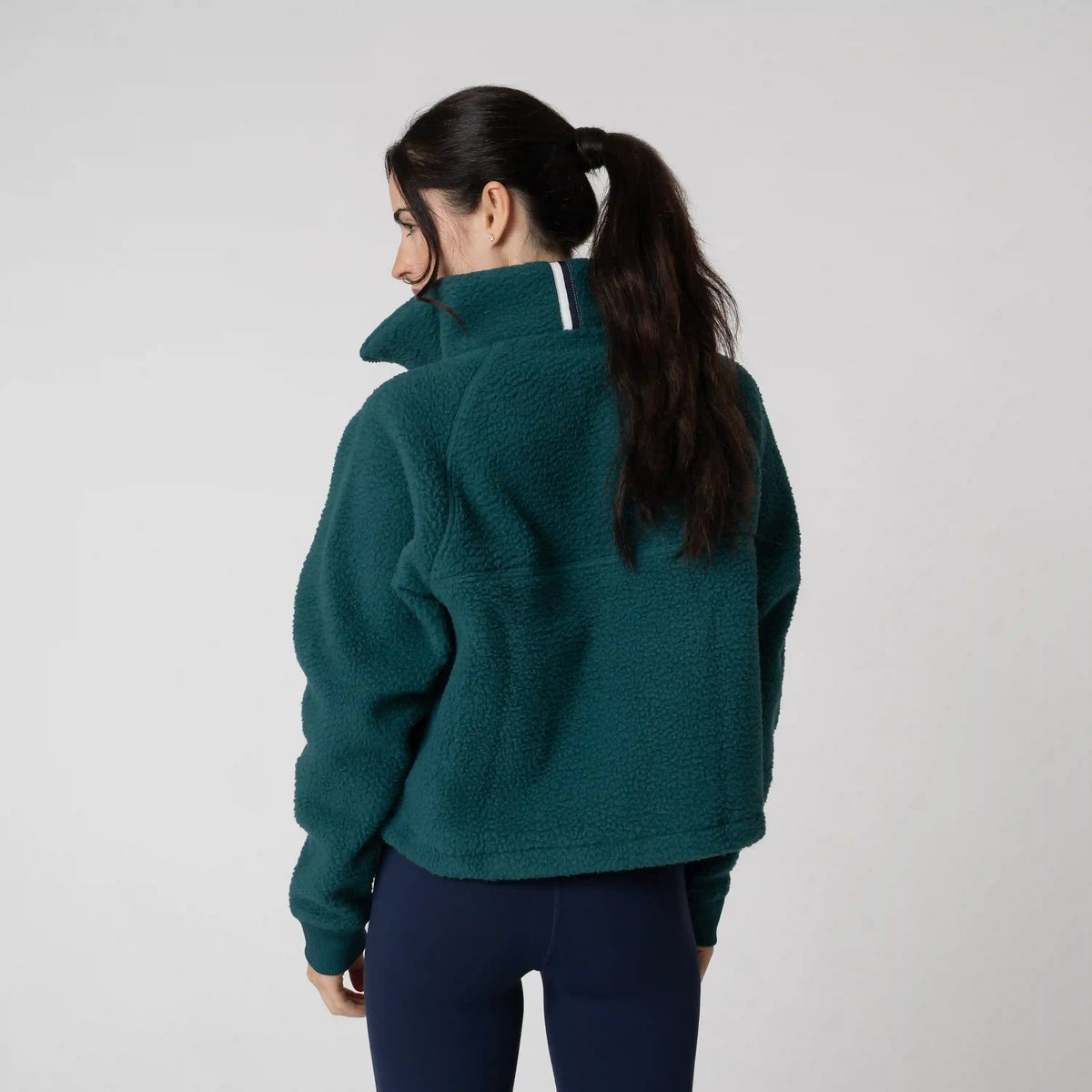 Rivanna Fleece Pullover | Solid - Midnight Green