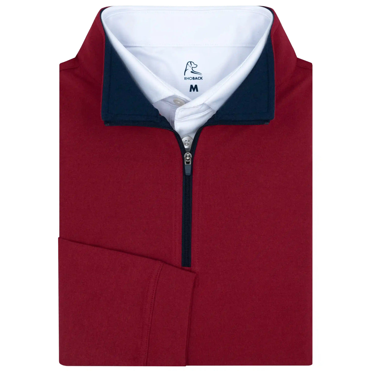 Heather Performance Q-Zip | Heather - Cardinal Red/Merlot