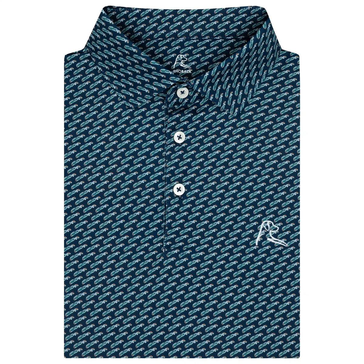 The Carry Bag | Performance Polo | The Carry Bag - Fleet Navy/Midnight Green