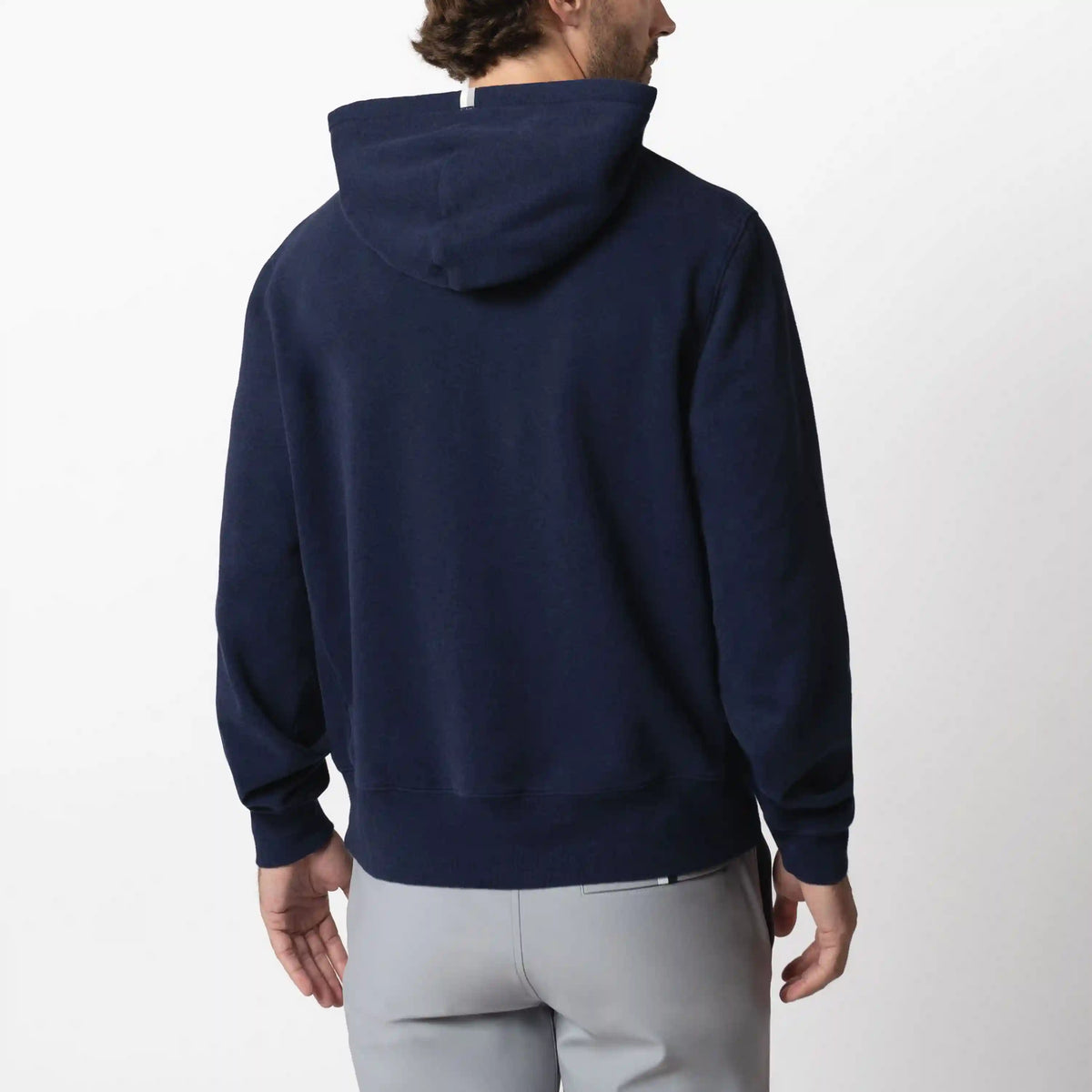 Ready Hoodie | Heather - Indigo Blue - RBUSA ARCH 2 WHITE
