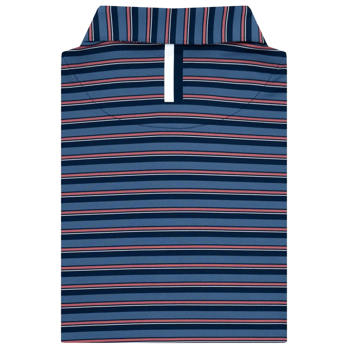 The Belmont Stripe | Performance Polo | The Belmont Stripe - Fleet Navy/Coastal Blue/Rouge Red
