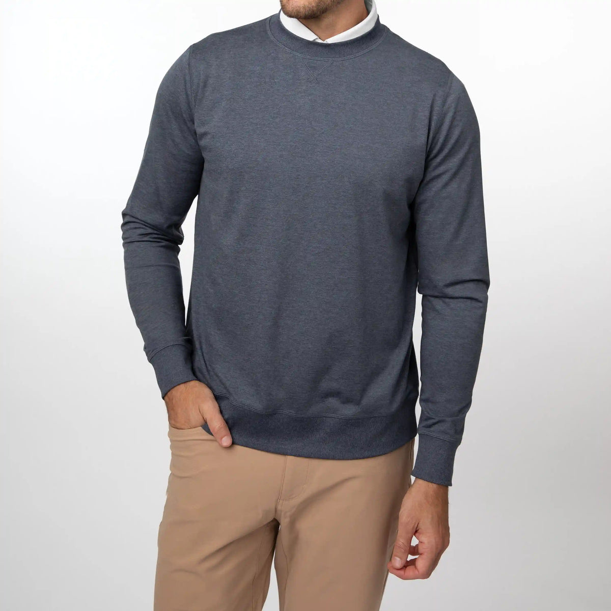 Pace Performance Crew | Heather - Postgame Grey/Everest Grey