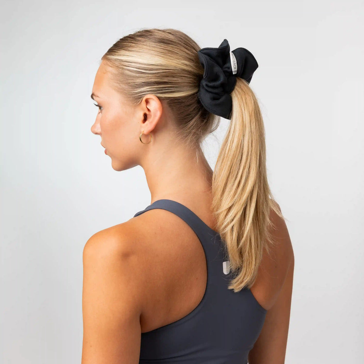 Bedford Scrunchie | Solid - Midnight Black