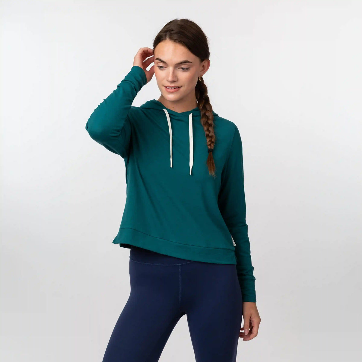 Tempo Performance Hoodie | Solid - Midnight Green