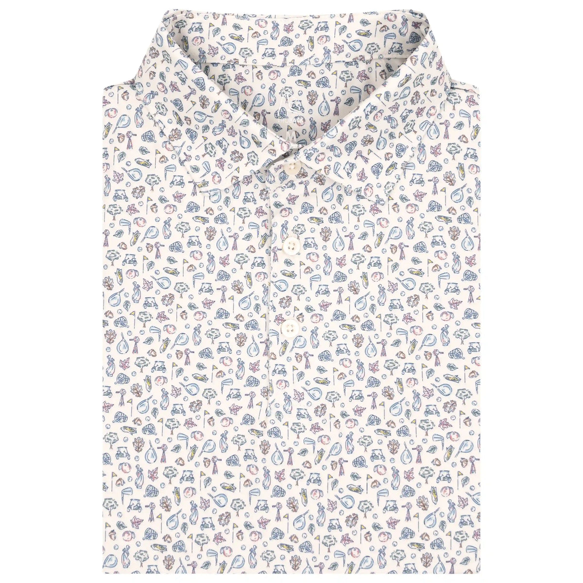 The Leaf Rule | Performance Polo | The Leaf Rule - Ivory/Fleet Navy