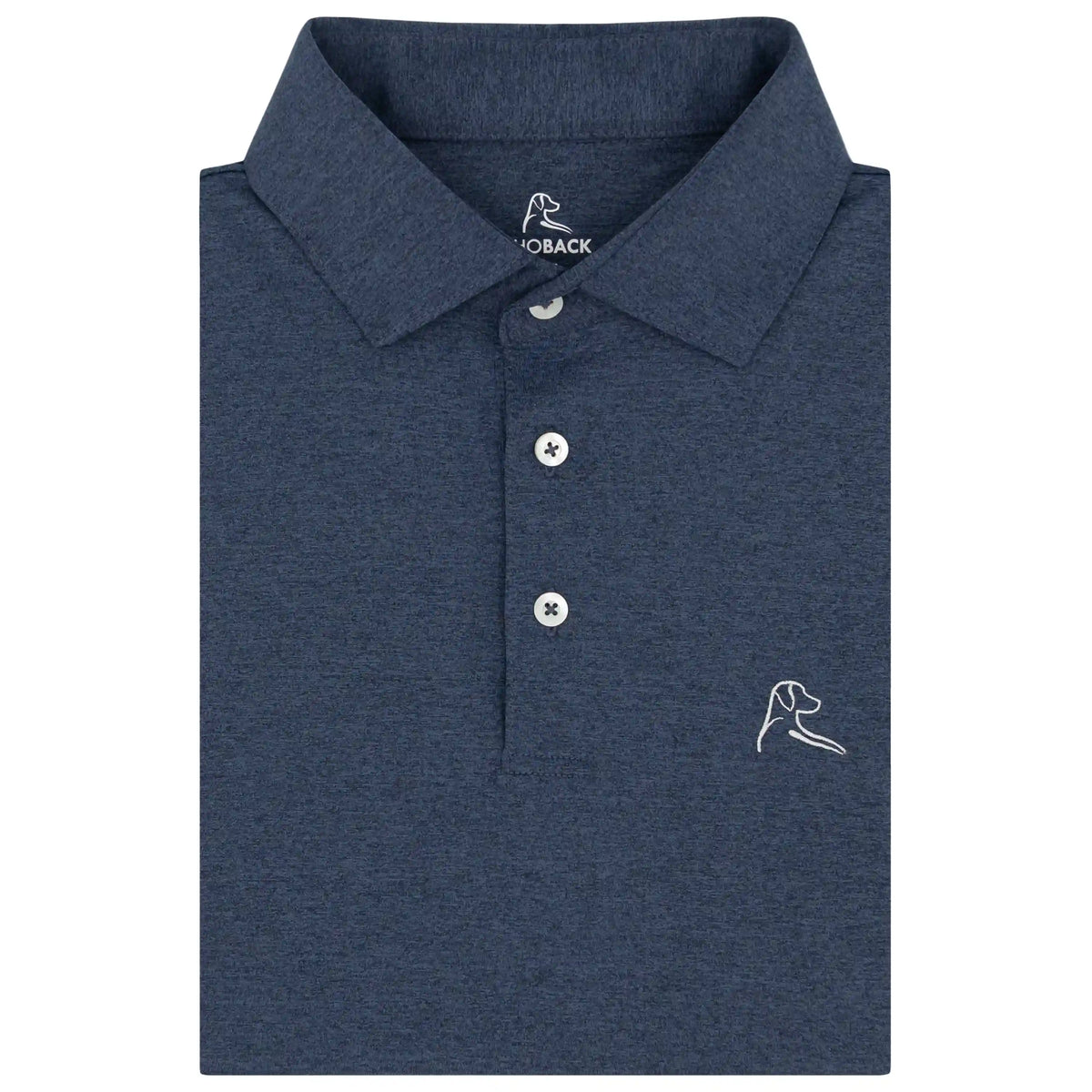 Heather | Performance Polo | Heather - Annapolis Blue/Blue Steel