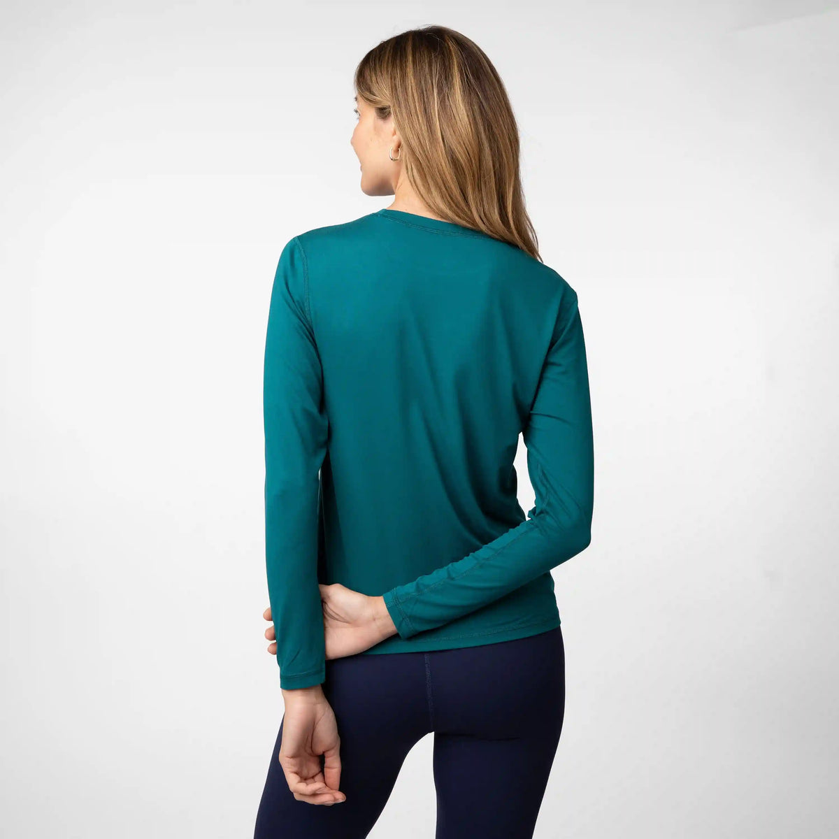 Drift Performance Long Sleeve Tee | Solid - Midnight Green