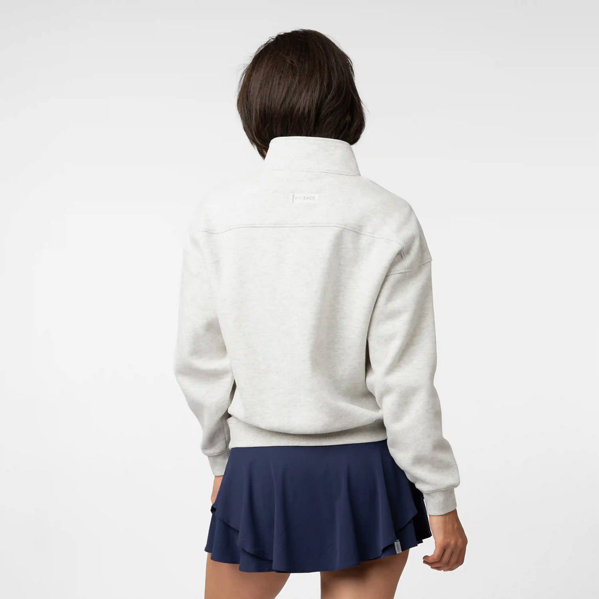 Serenity Half-Zip | Heather - Ivory - RHBK NYC TENNIS 2