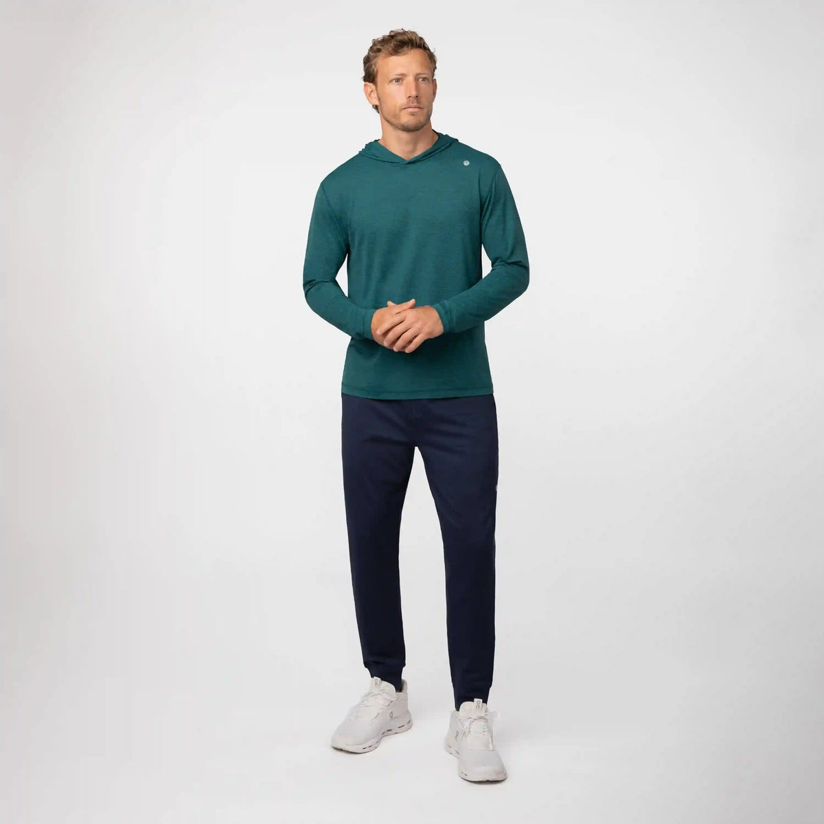 Blitz Tech Hoodie 2.0 | Heather - Midnight Green/Midnight Green