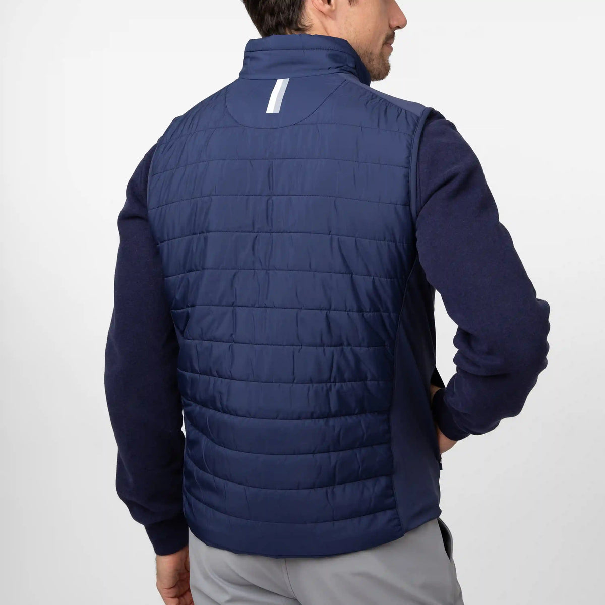 Fulton Performance Vest | Colorblock - Fleet Navy/White
