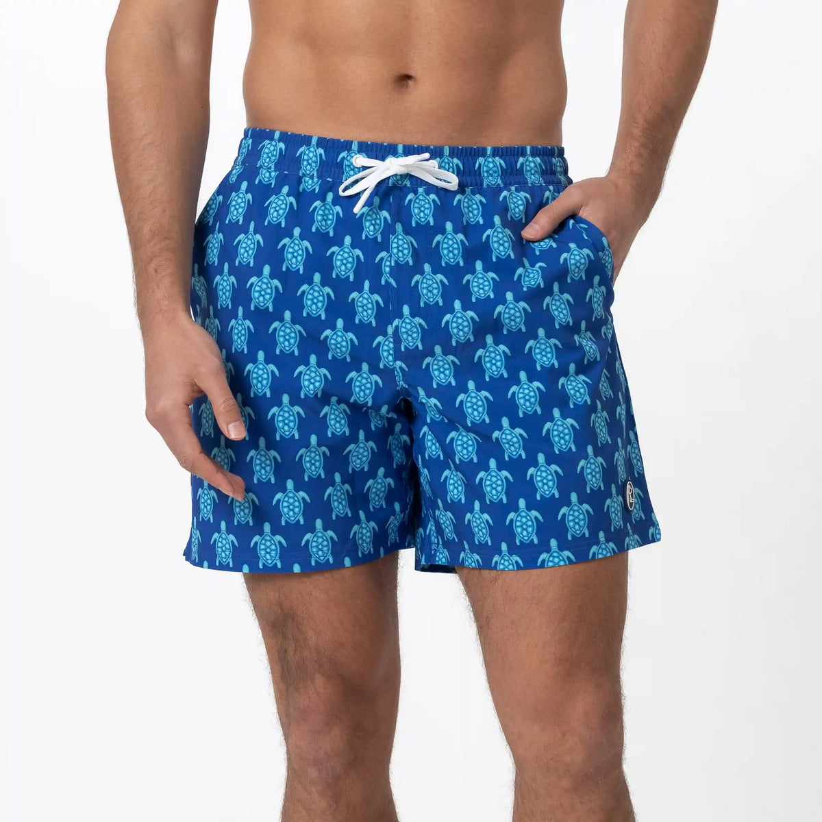 Medley Swim Trunk | The Noggin - Deep Blue/Miami Blue