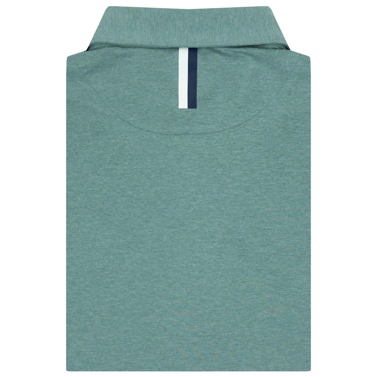 Heather | Long Sleeve Performance Polo | Heather - Bullfrog Green/White