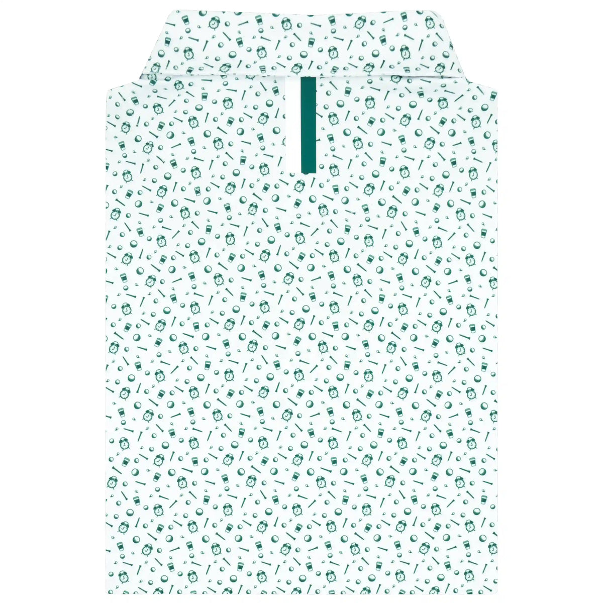 The Tee Time | Performance Polo | The Tee Time - White/Fairway Green