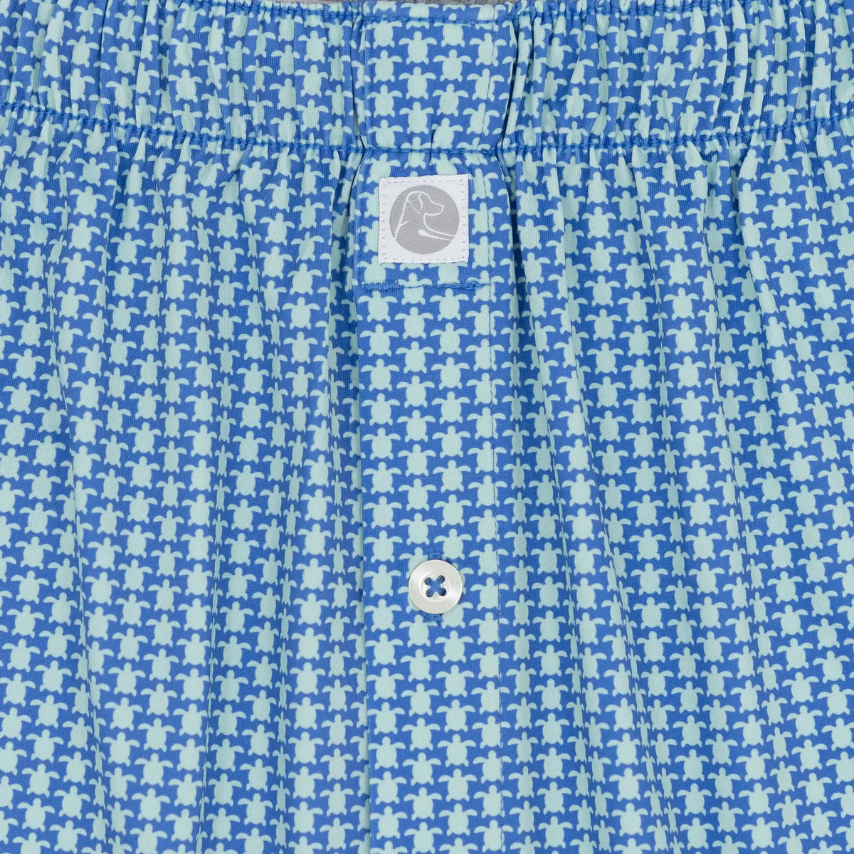 Breeze Performance Boxer | The Turtle Tile - Bunker Blue/Antigua Green