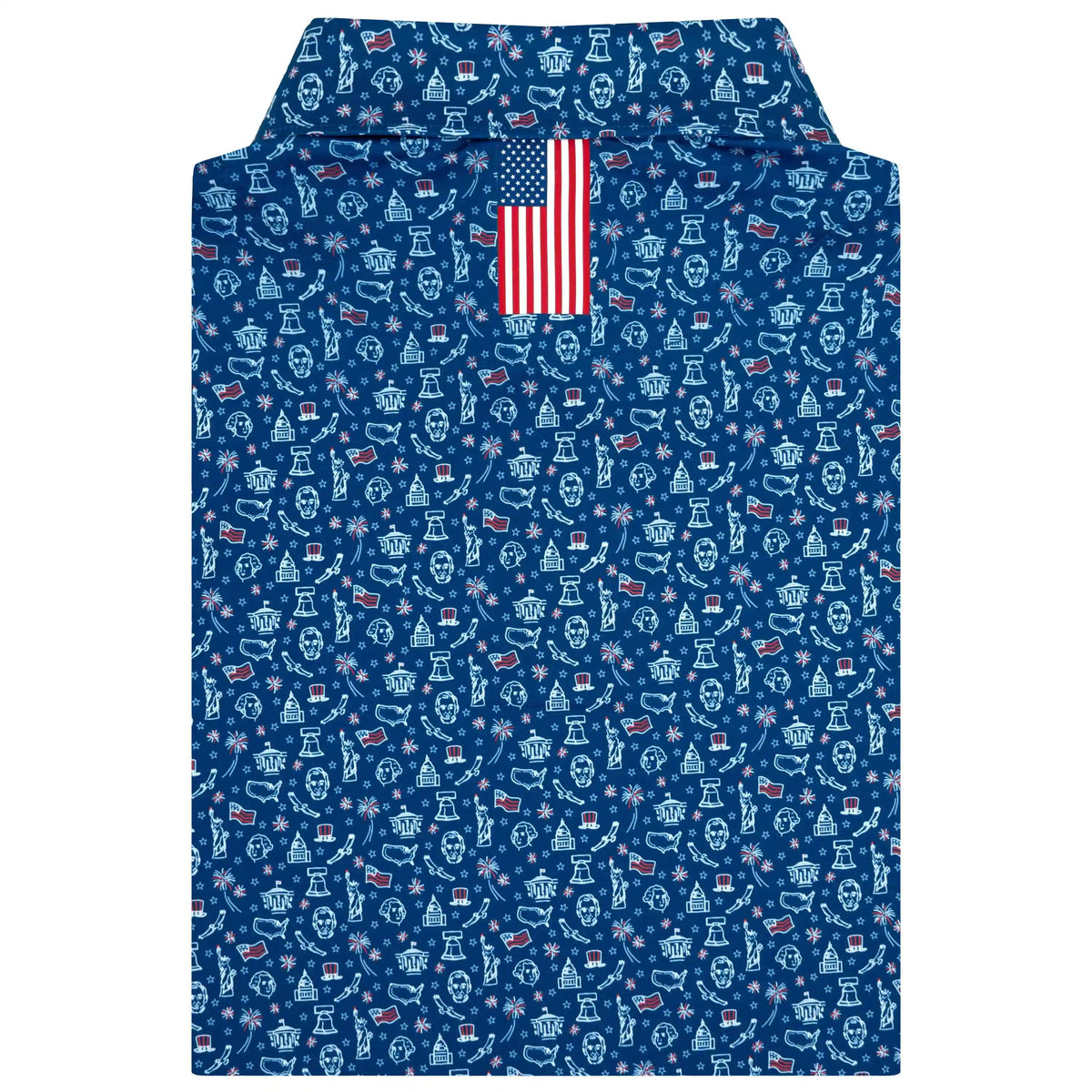 The American Dream | Performance Polo | The American Dream - Shoal Blue/White - USA