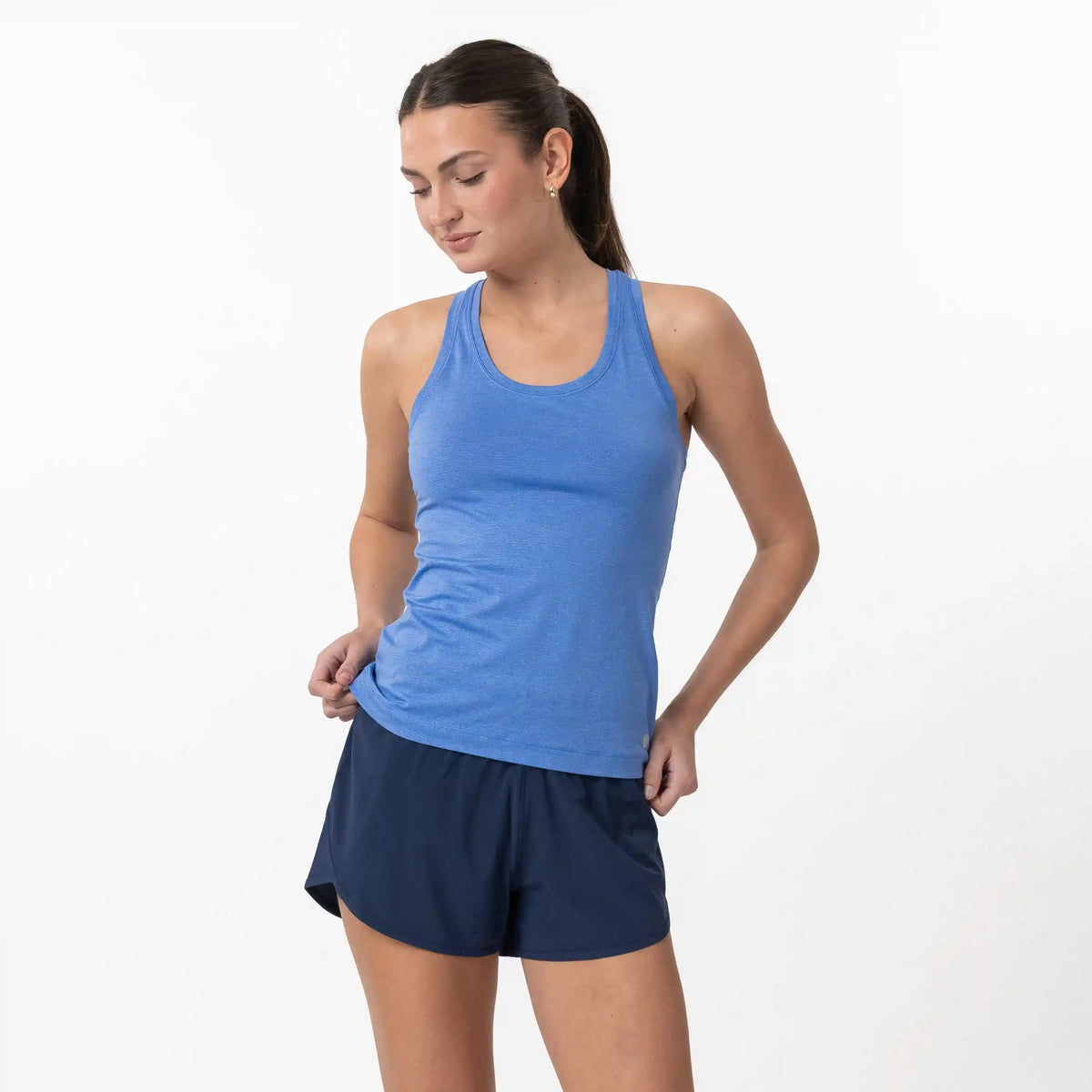 HIIT Tech Tank | Heather - Bunker Blue/Lavender Blue