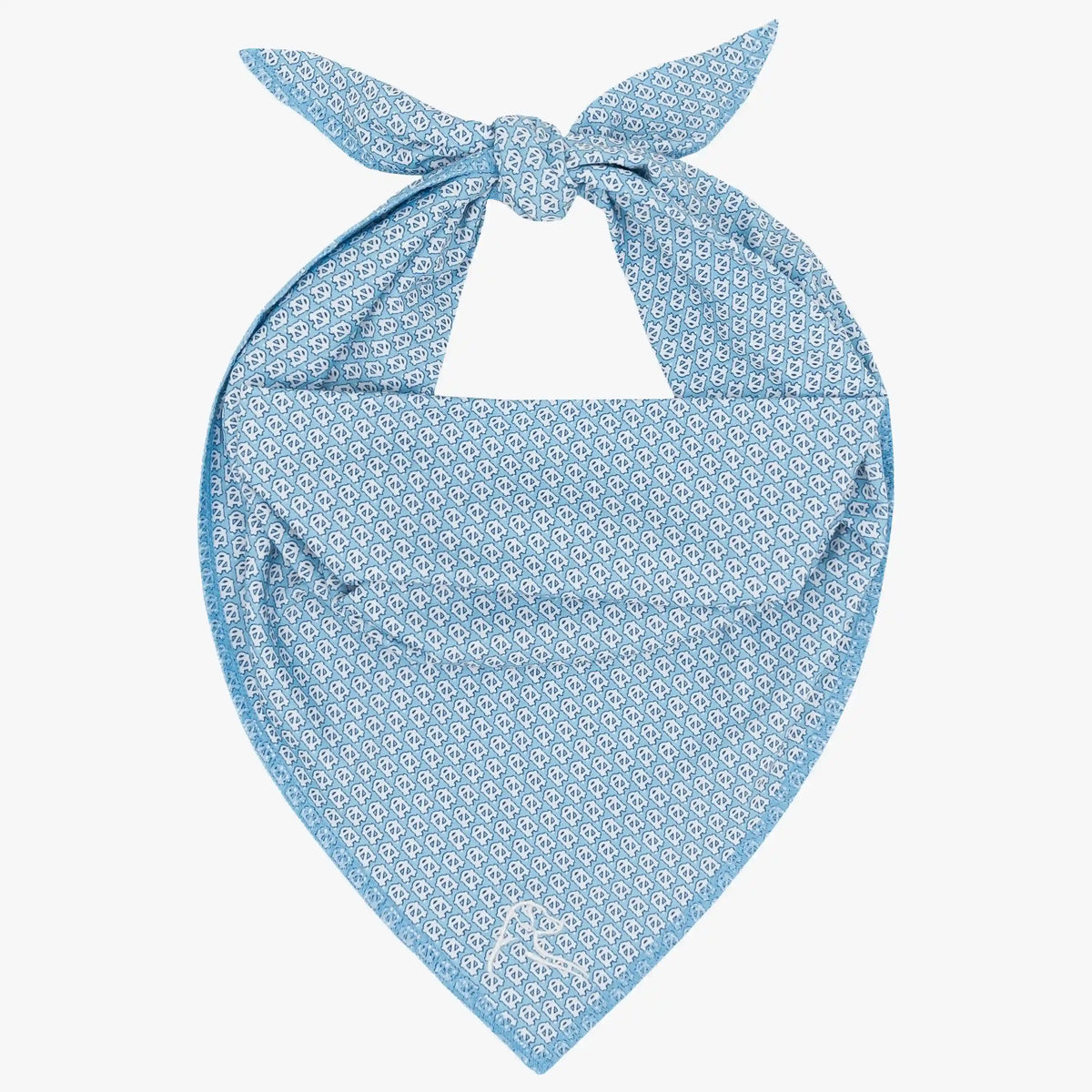 The UNC Tar Heel™ | Collegiate Bandana | The UNC Tar Heel™ - Powder Blue/White