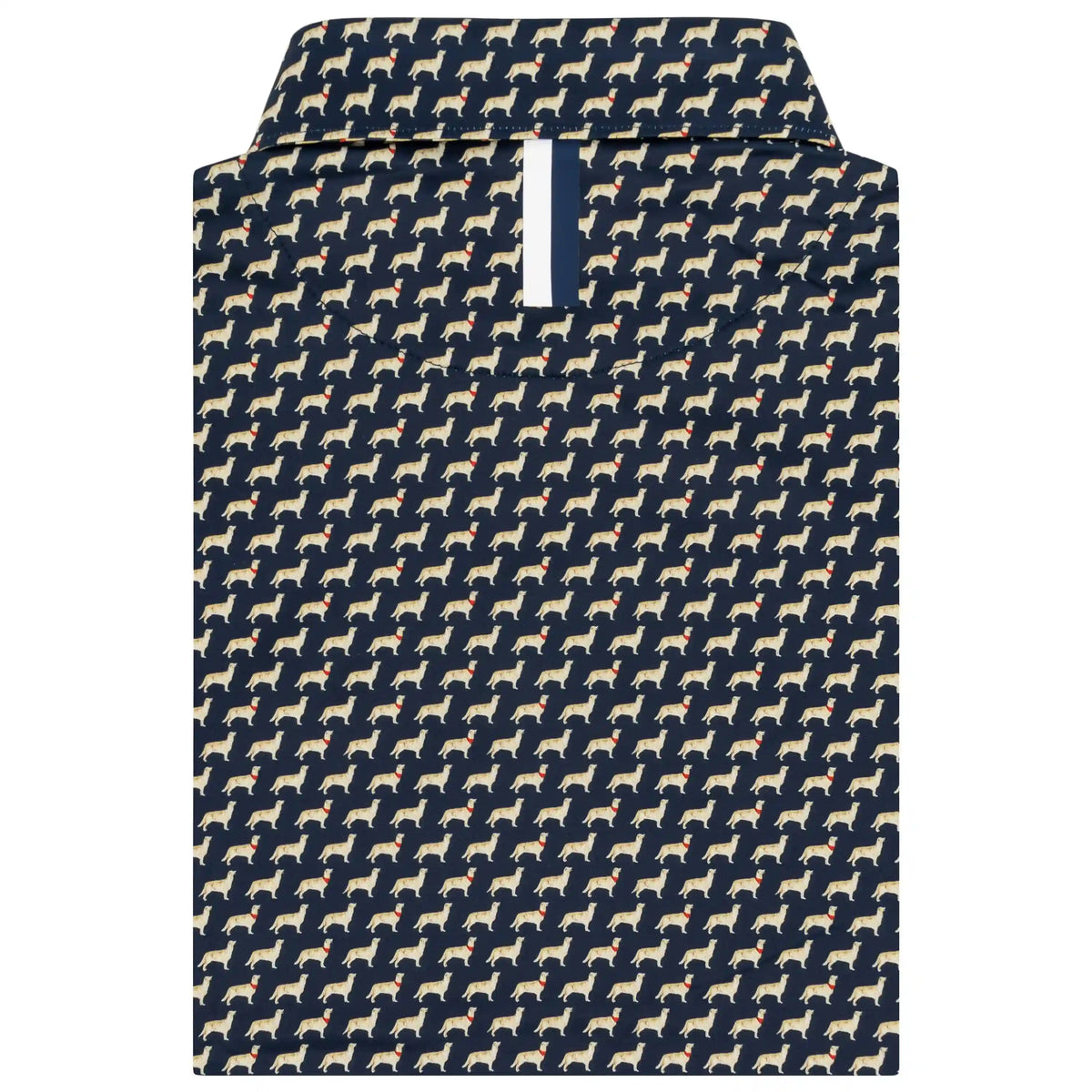 The Golden Retriever | Performance Polo | The Golden Retriever - Fleet Navy/Autumn Gold